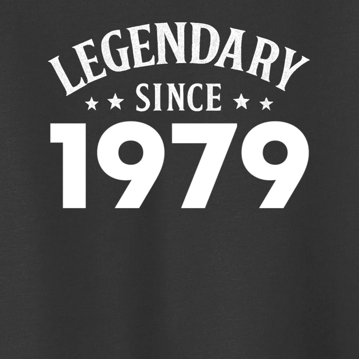 Legendary Since 1979 Vintage Birthday Text Toddler T-Shirt - Front - Close-up