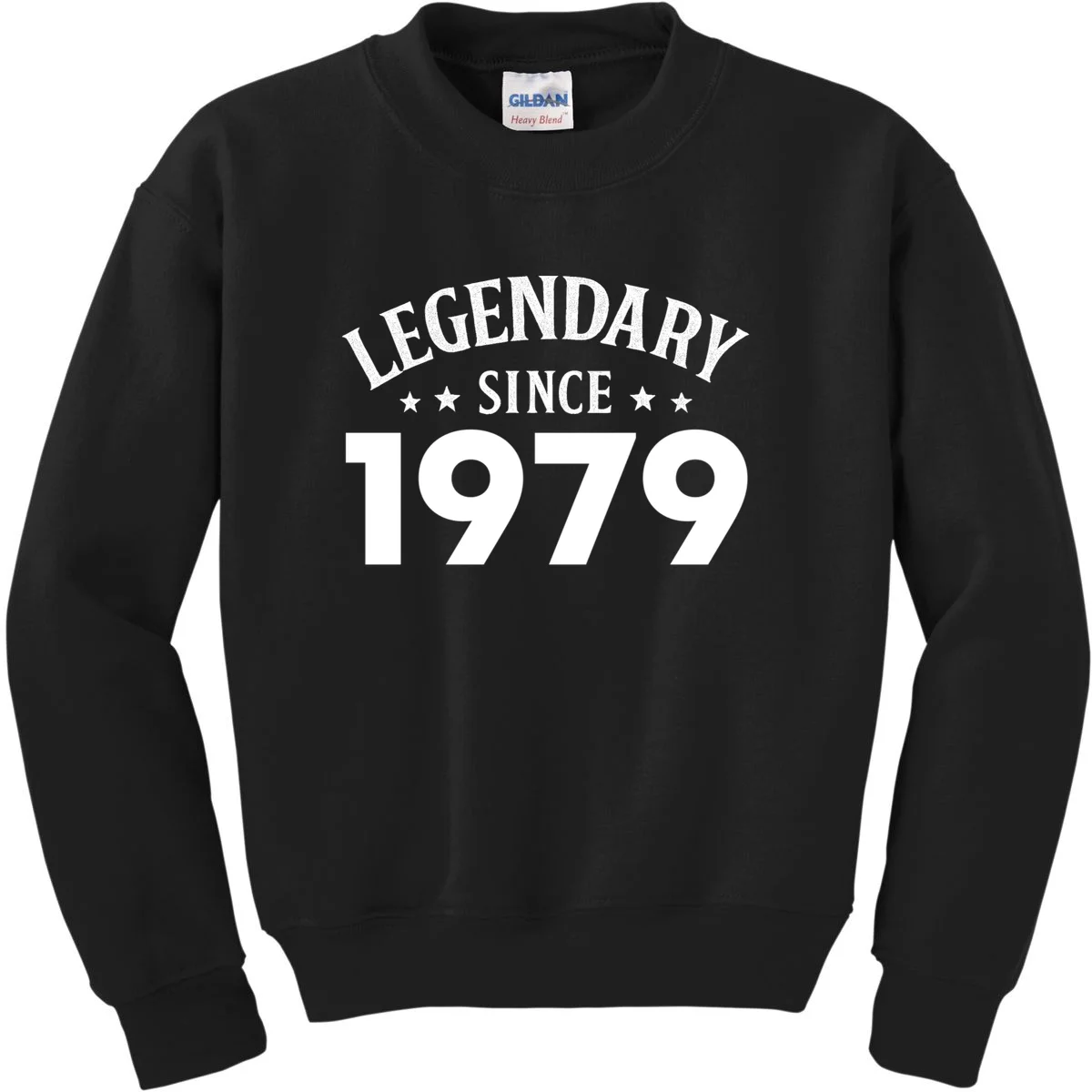Legendary Since 1979 Vintage Birthday Text Kids Sweatshirt - Front