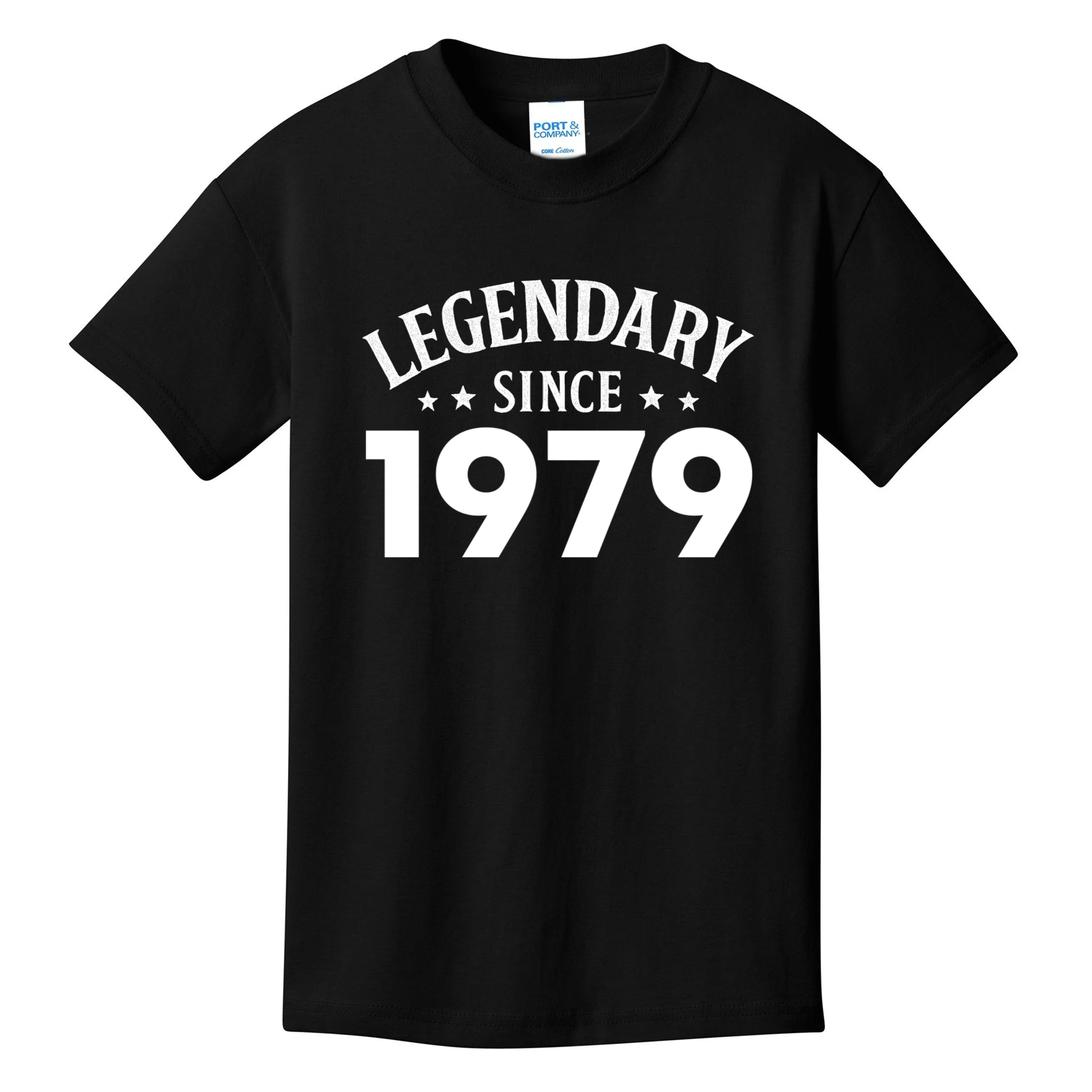 Legendary Since 1979 Vintage Birthday Text Kids T-Shirt - Front