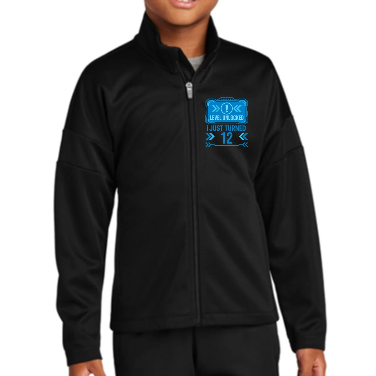 LEVEL UNLOCKED I JUST TURNED – Custom Kids Birthday Level Unlocked Birthday Kids Jacket - Front