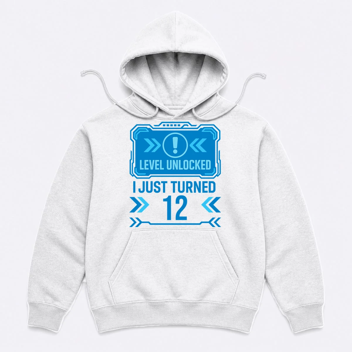 LEVEL UNLOCKED I JUST TURNED – Custom Kids Birthday Level Unlocked Birthday Men's Hoodie - Front