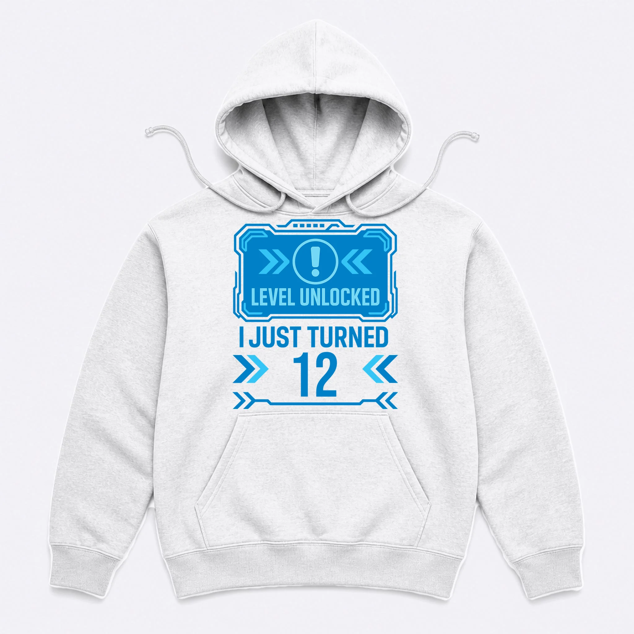LEVEL UNLOCKED I JUST TURNED – Custom Kids Birthday Level Unlocked Birthday Men's Hoodie - Front