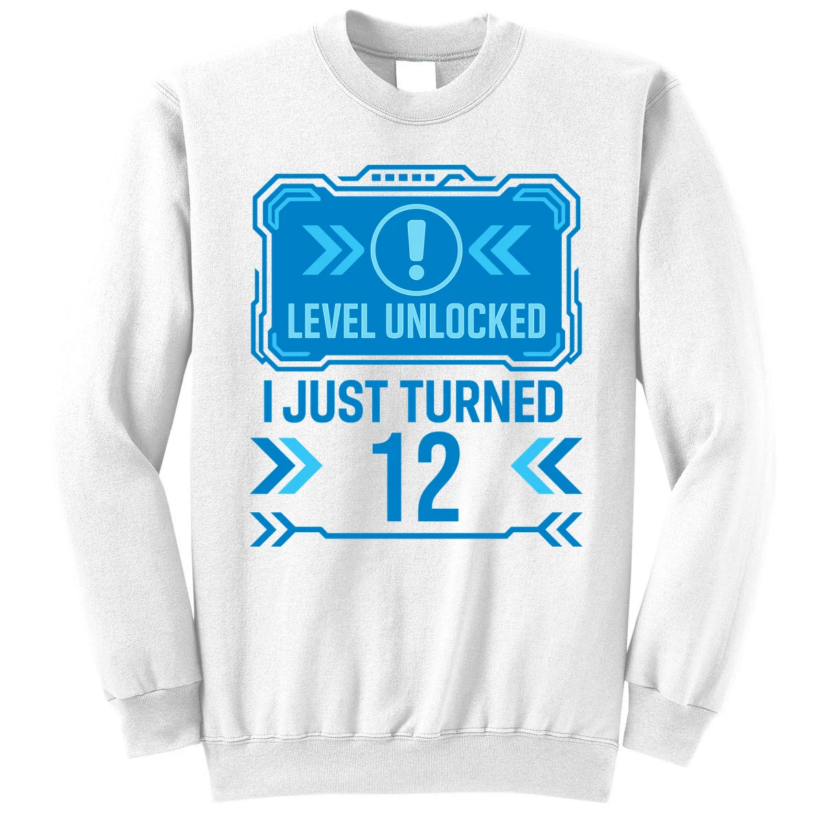 LEVEL UNLOCKED I JUST TURNED – Custom Kids Birthday Level Unlocked Birthday Sweatshirt - Front