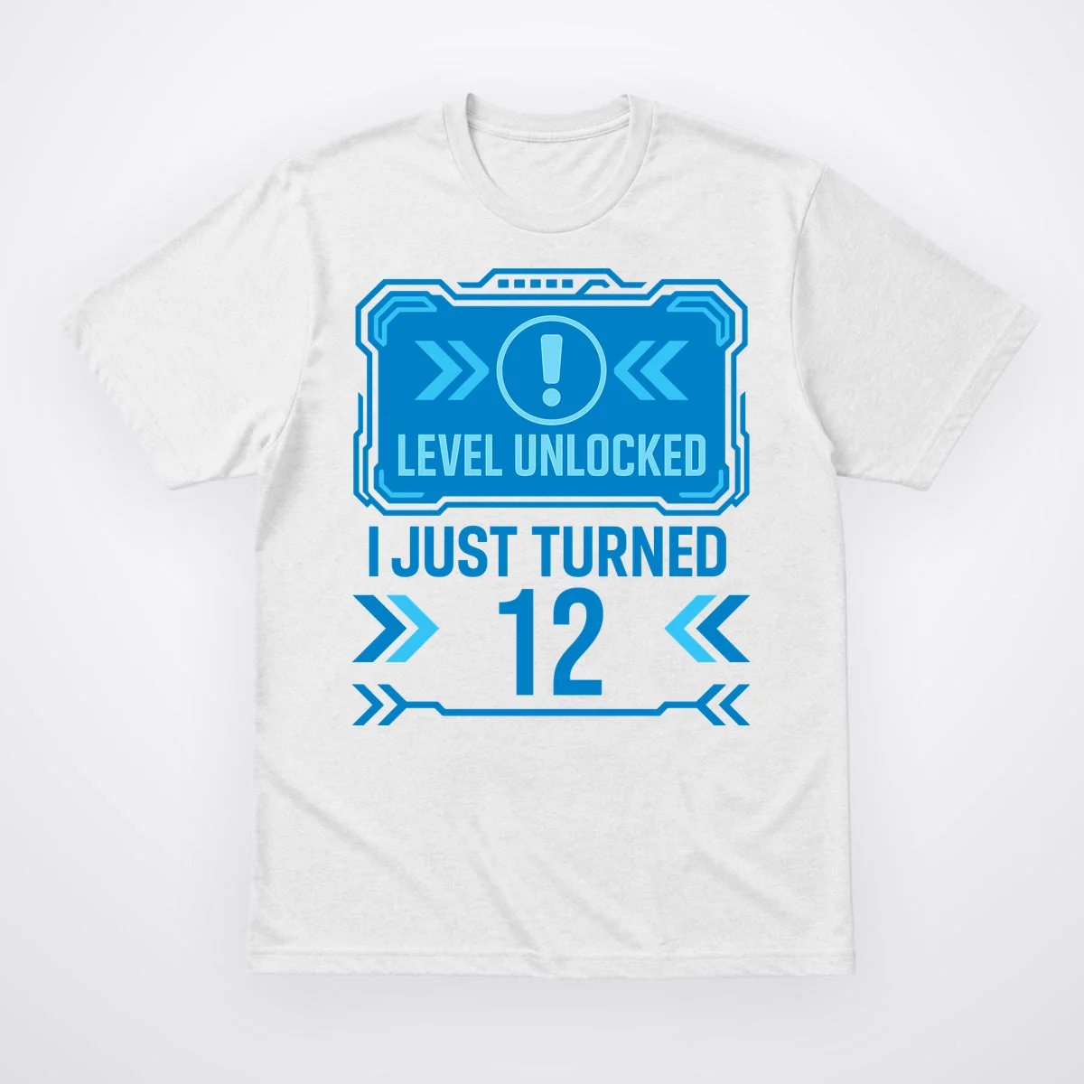 LEVEL UNLOCKED I JUST TURNED – Custom Kids Birthday Level Unlocked Birthday T-Shirt - Front
