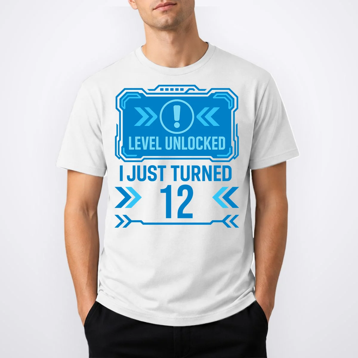 LEVEL UNLOCKED I JUST TURNED – Custom Kids Birthday Level Unlocked Birthday T-Shirt - Front 1