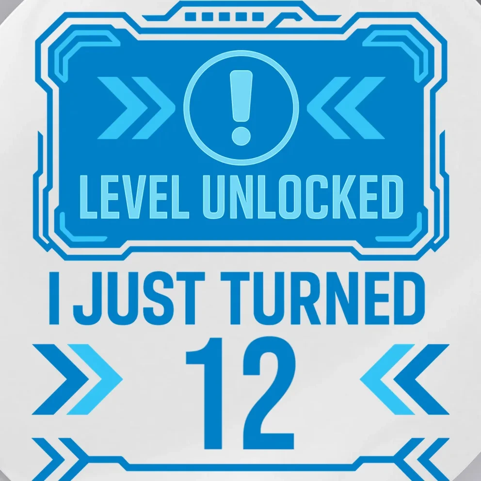 LEVEL UNLOCKED I JUST TURNED – Custom Kids Birthday Level Unlocked Birthday Button - Front - Close-up
