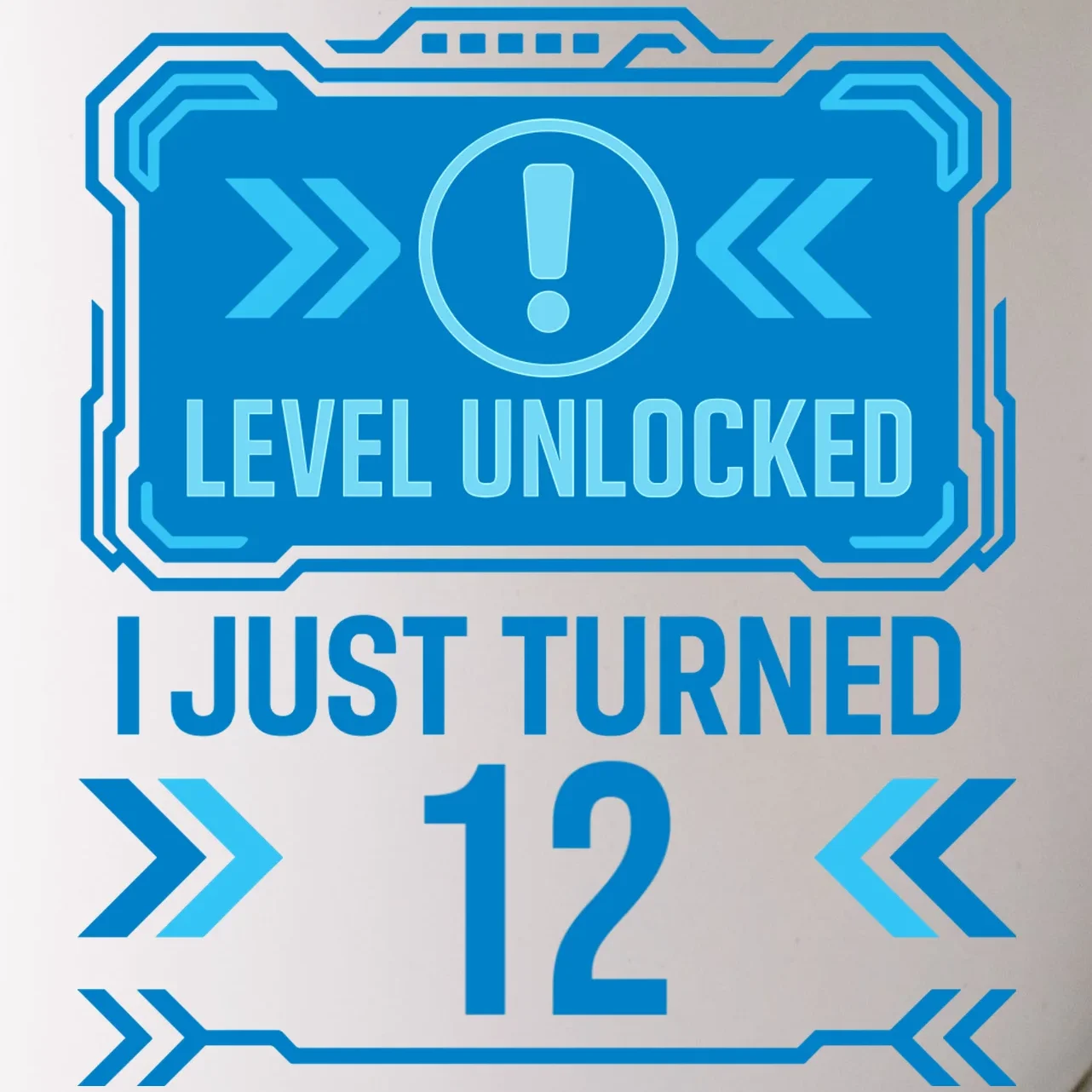 LEVEL UNLOCKED I JUST TURNED – Custom Kids Birthday Level Unlocked Birthday Mug - Front - Close-up