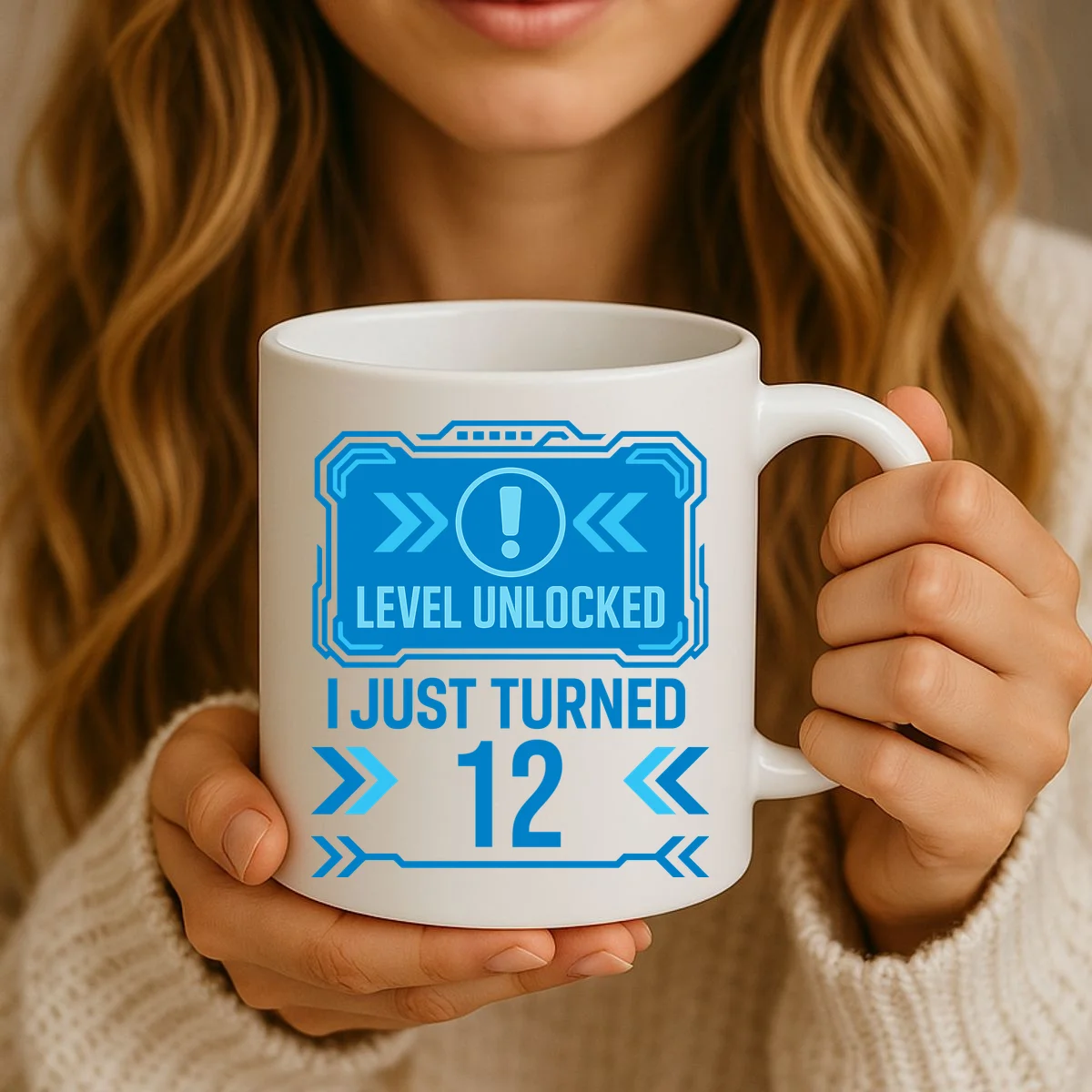 LEVEL UNLOCKED I JUST TURNED – Custom Kids Birthday Level Unlocked Birthday Coffee Mug - Front 2