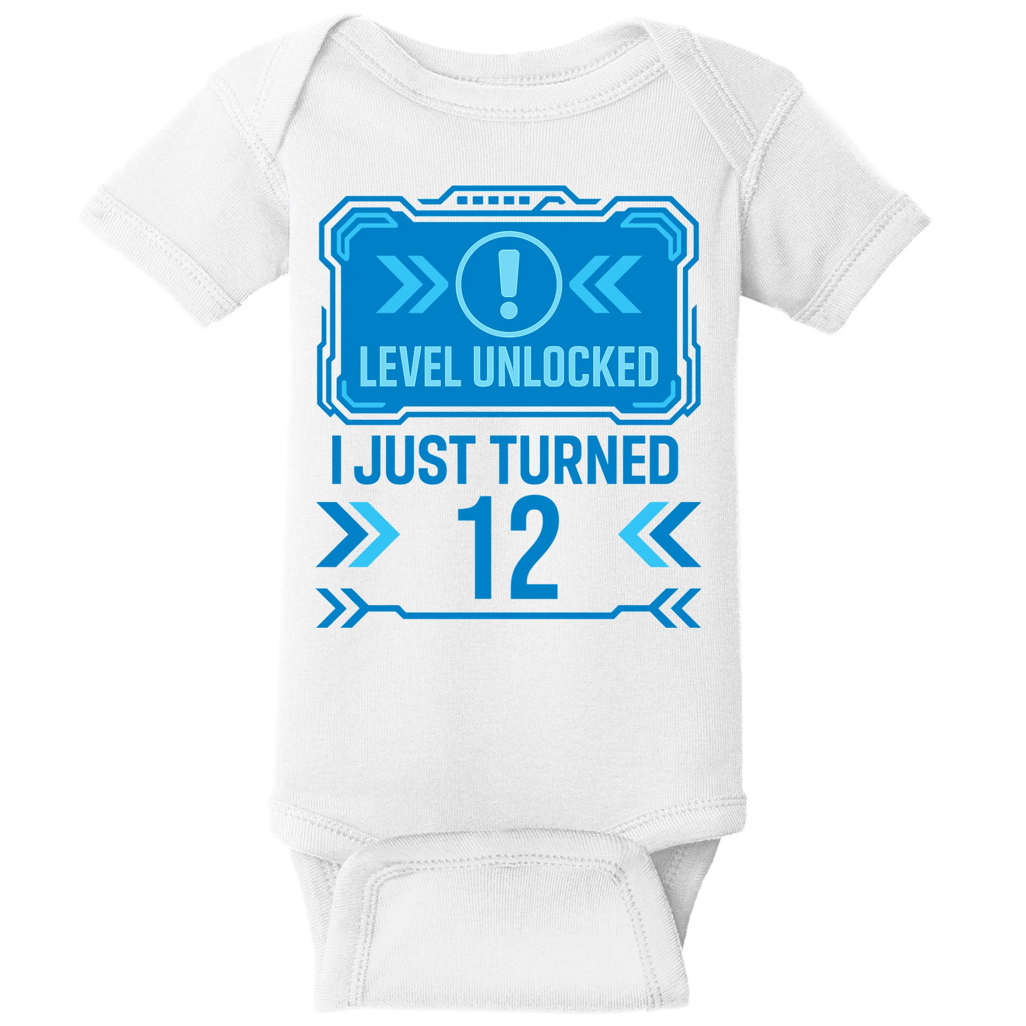 LEVEL UNLOCKED I JUST TURNED – Custom Kids Birthday Level Unlocked Birthday Baby Bodysuit - Front