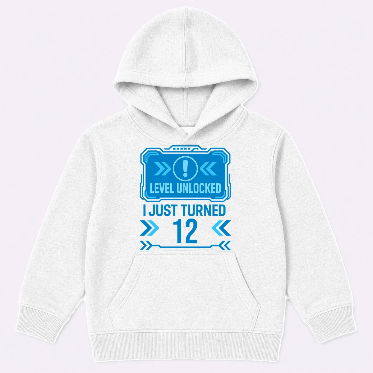 LEVEL UNLOCKED I JUST TURNED – Custom Kids Birthday Level Unlocked Birthday Kids Hoodie - Front