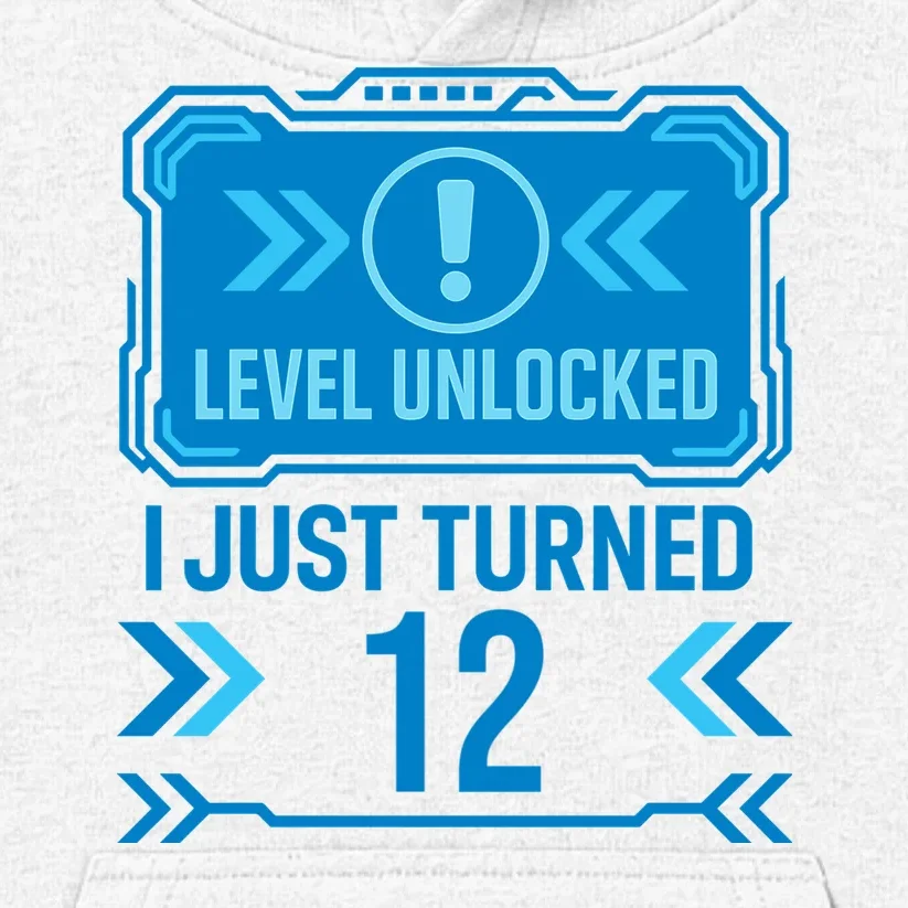 LEVEL UNLOCKED I JUST TURNED – Custom Kids Birthday Level Unlocked Birthday Kids Hoodie - Front - Close-up