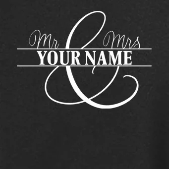 Mr. and Mrs. Custom Last Name Personalized Wedding Gift Anniversary Women's Soft Jacket - Front - Close-up