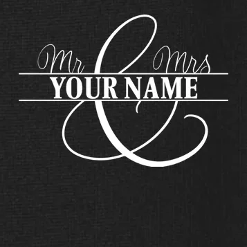 Mr. and Mrs. Custom Last Name Personalized Wedding Gift Anniversary Women's Polo - Front - Close-up