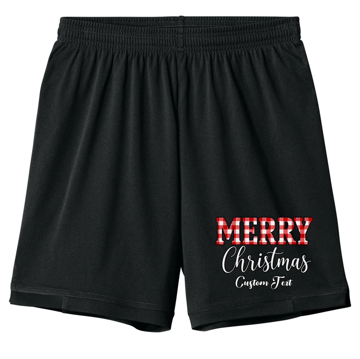 Merry Christmas – Custom Text Graphic Kids Shorts - Front