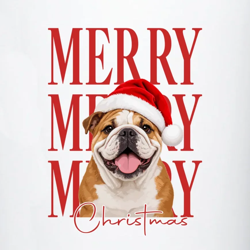 Merry Christmas Dog Personalized Photo Custom Gift - Christmas Pet Portrait Santa Hat 20oz Tumbler - Front - Close-up