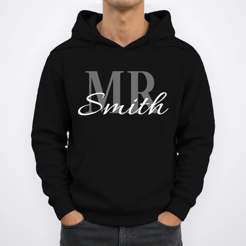 MR. Custom Name Customizable Hoodie - Front 1