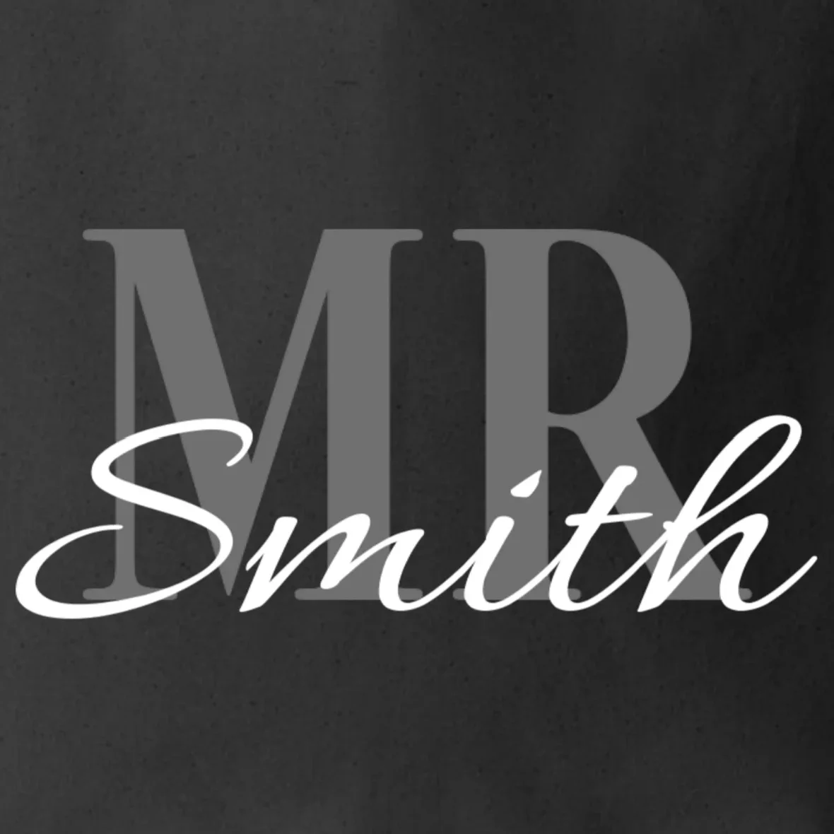 MR. Custom Name Customizable Tote Bag - Front - Close-up