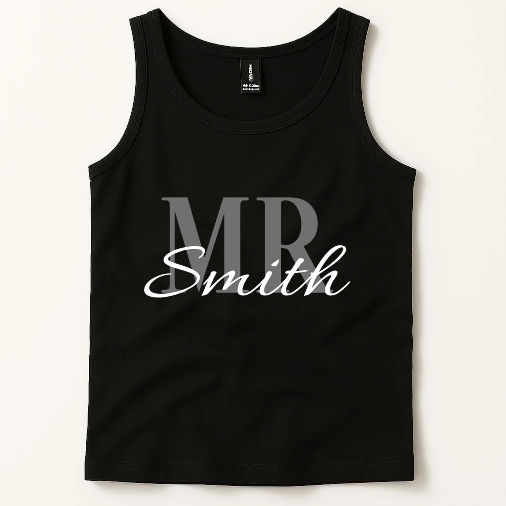MR. Custom Name Customizable Tank Top - Front 1