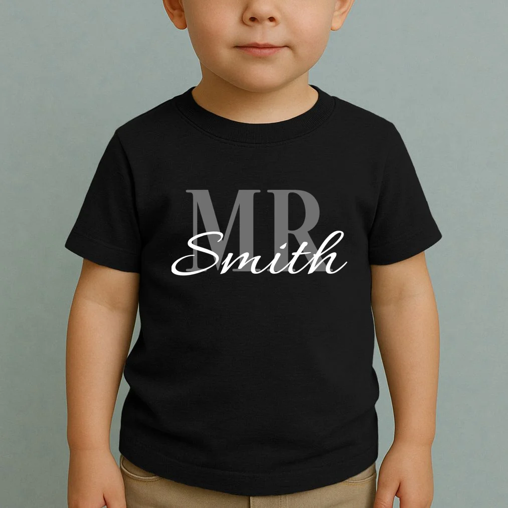 MR. Custom Name Customizable Toddler T-Shirt - Front 1