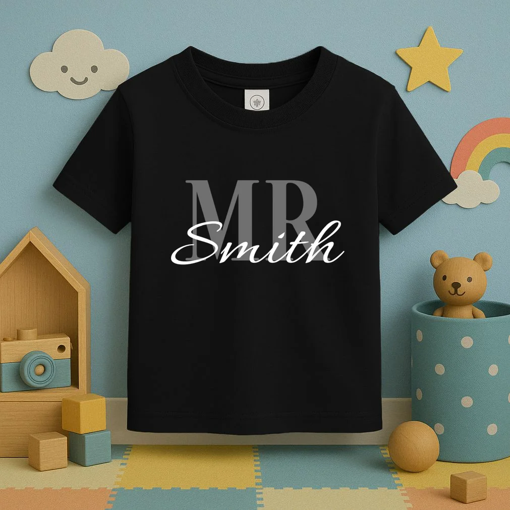 MR. Custom Name Customizable Toddler T-Shirt - Front 2