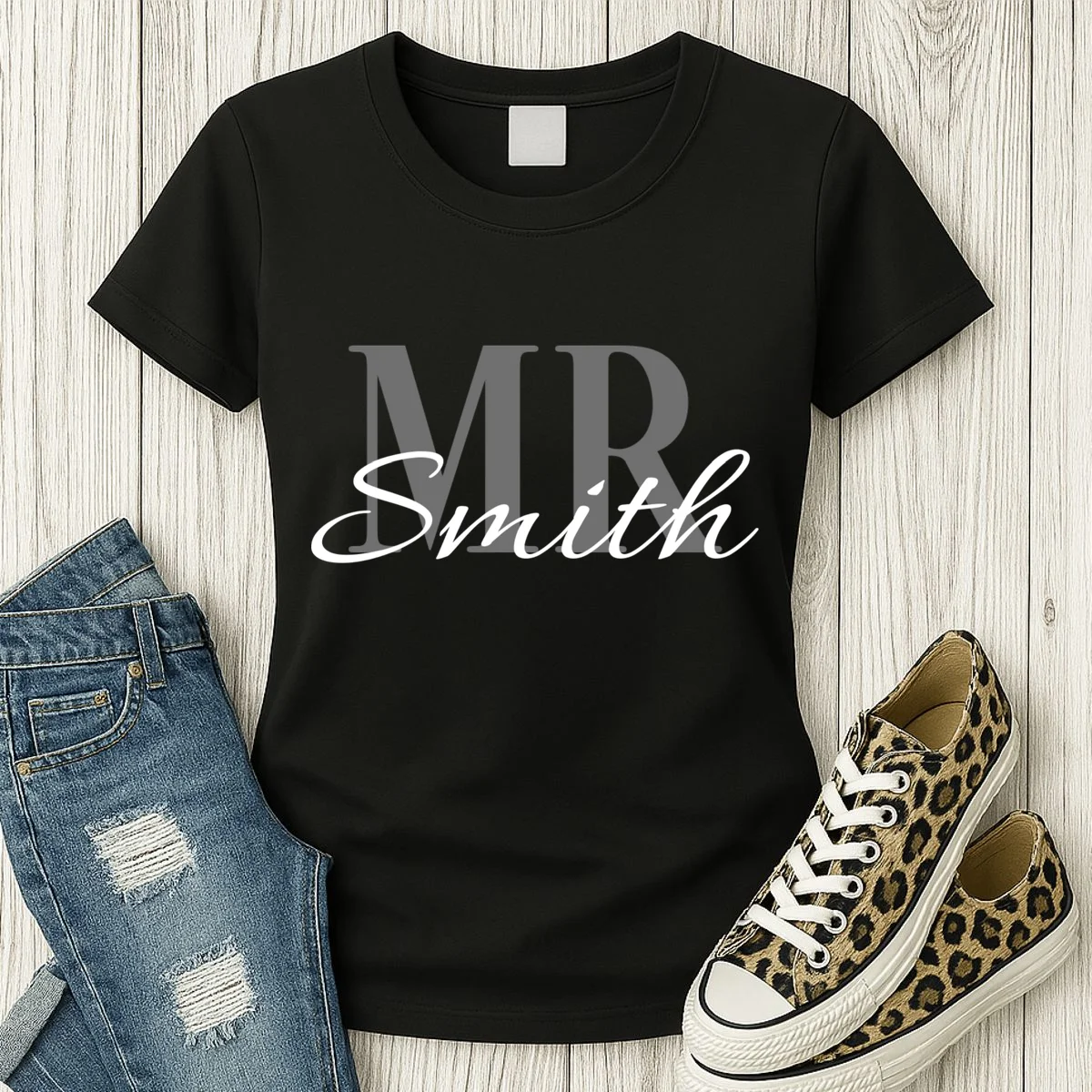 MR. Custom Name Customizable Women's T-Shirt - Front 2