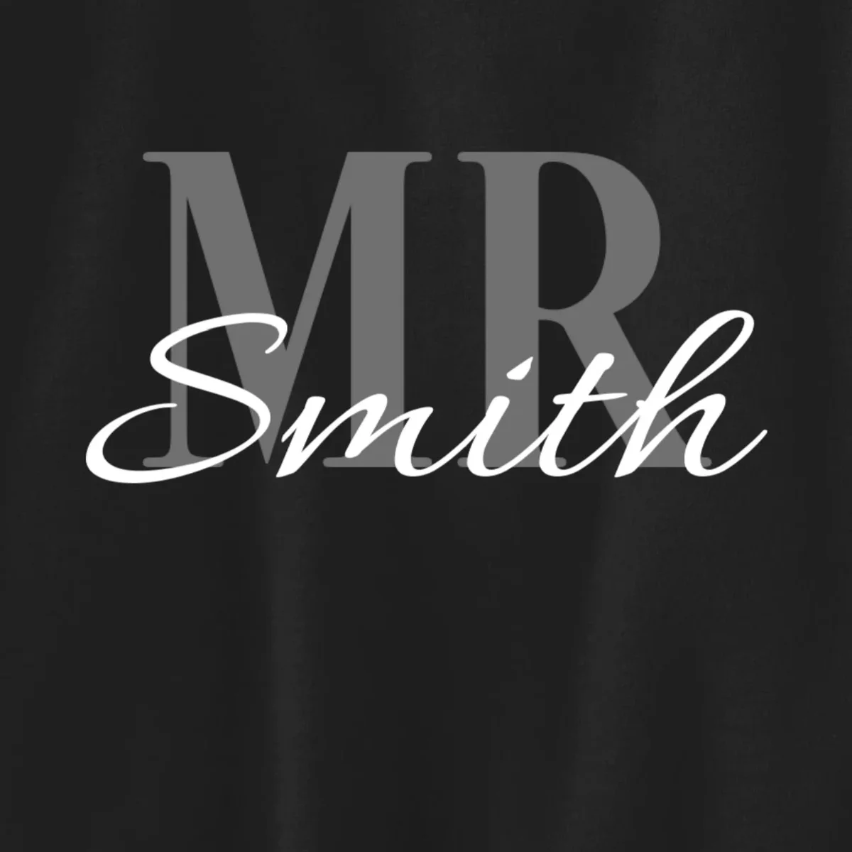 MR. Custom Name Customizable Kids Sweatshirt - Front - Close-up