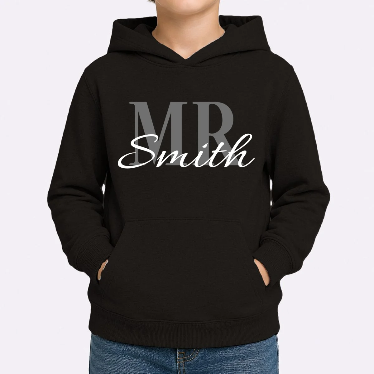 MR. Custom Name Customizable Kids Hoodie - Front 1