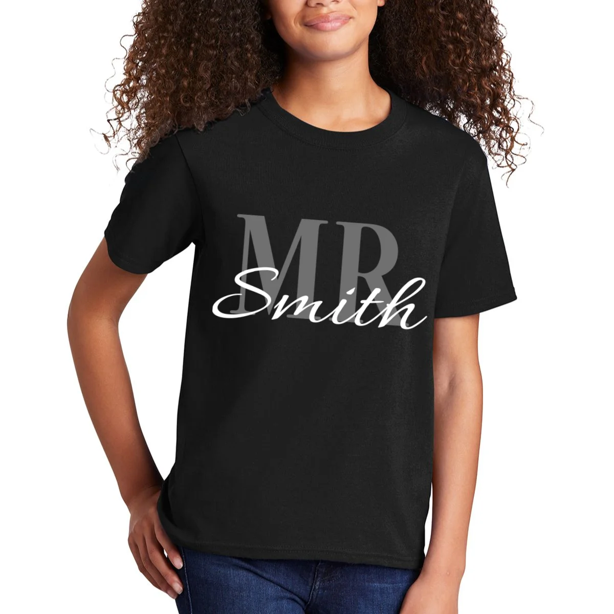 MR. Custom Name Customizable Kids T-Shirt - Front 1