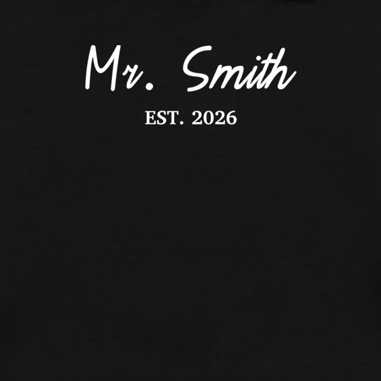 Mrs Custom Text Men's Hoodie - Front - Close-up