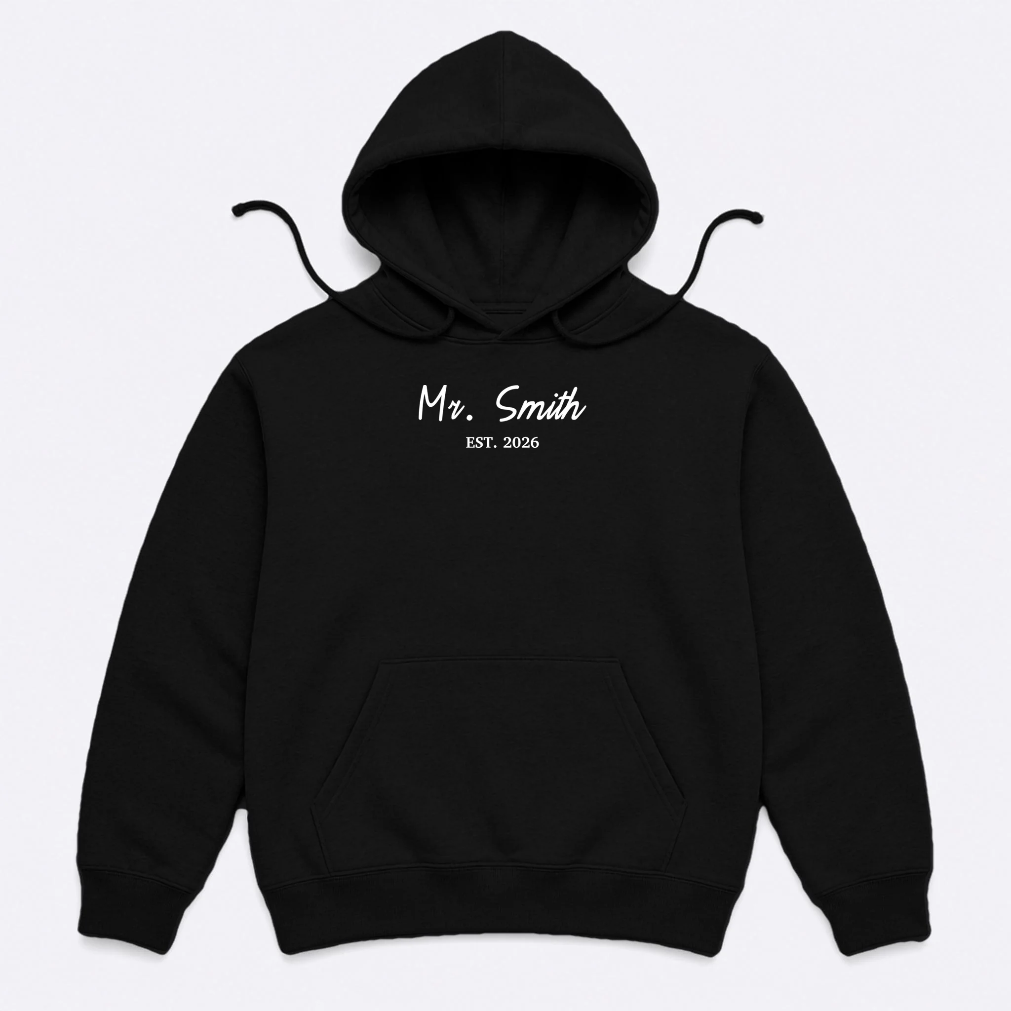 Mrs Custom Text Men's Hoodie - Front