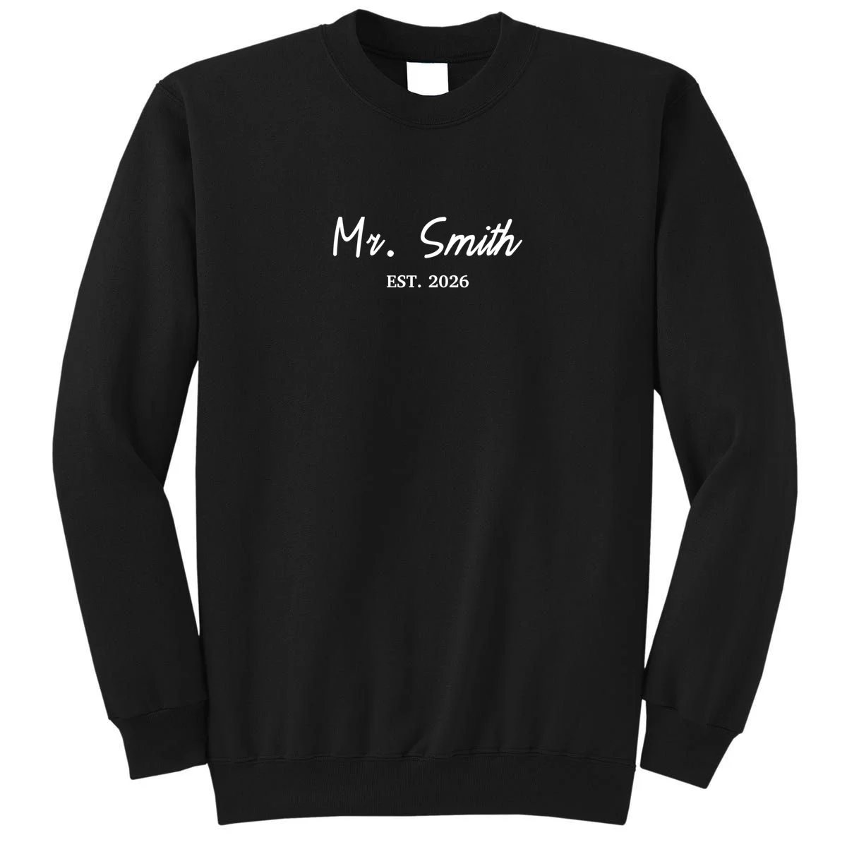 Mrs Custom Text Sweatshirt - Front