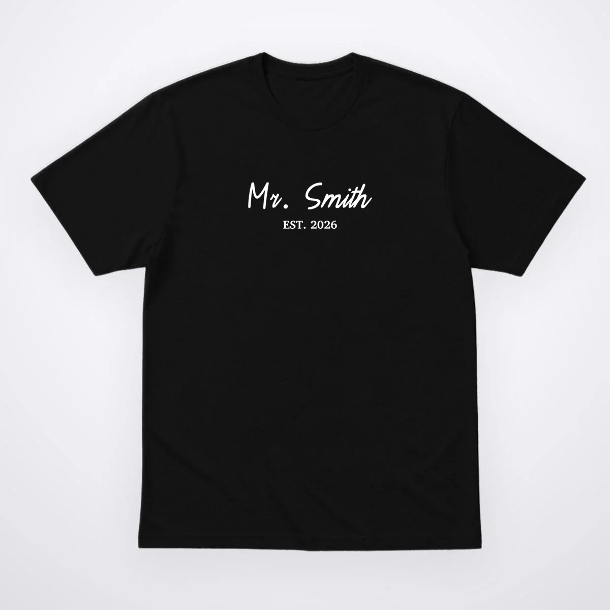 Mrs Custom Text T-Shirt - Front