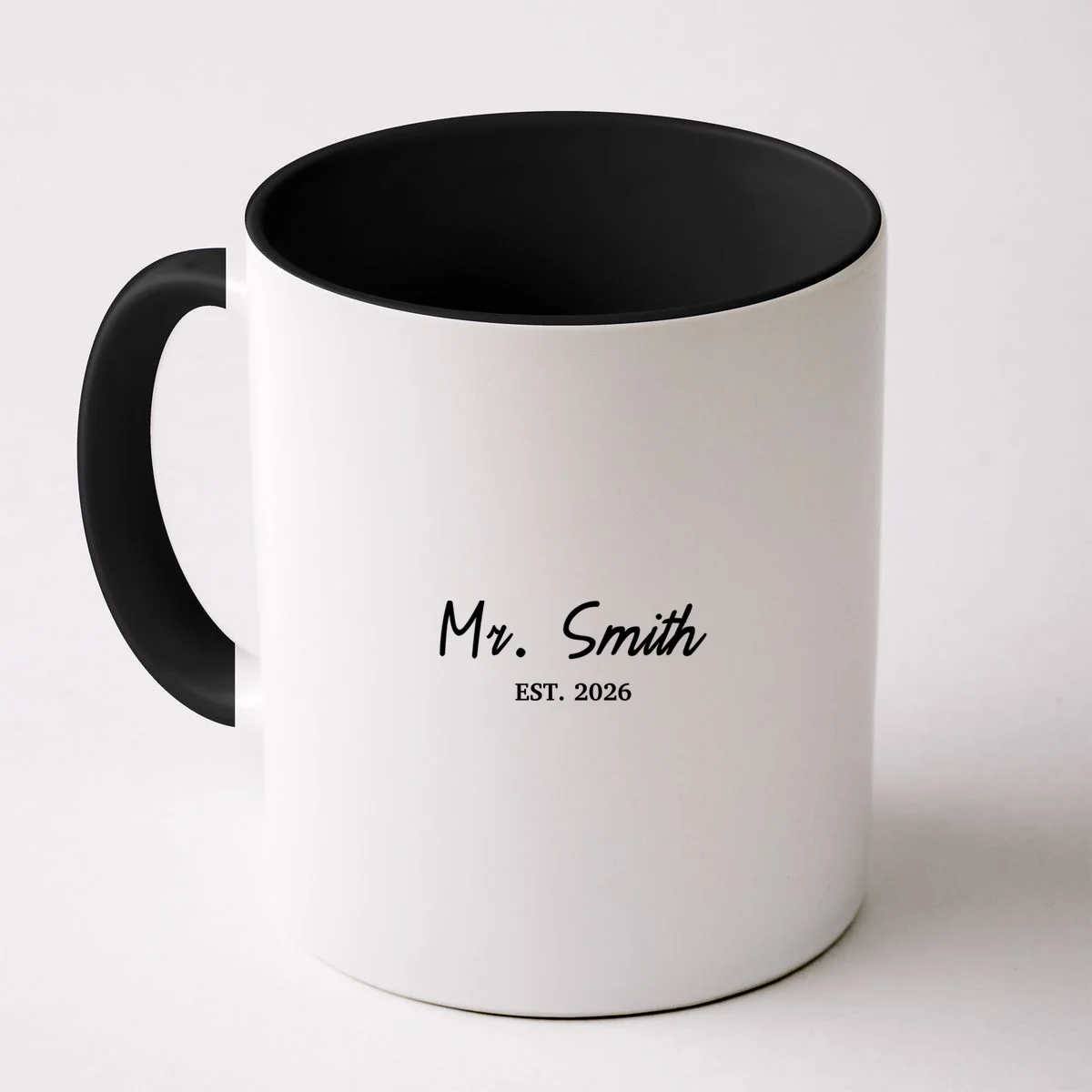Mrs Custom Text Coffee Mug - Front