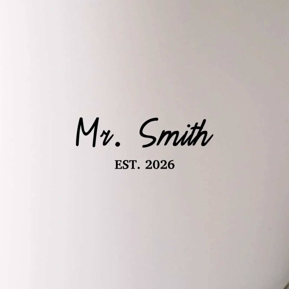Mrs Custom Text Mug - Front - Close-up