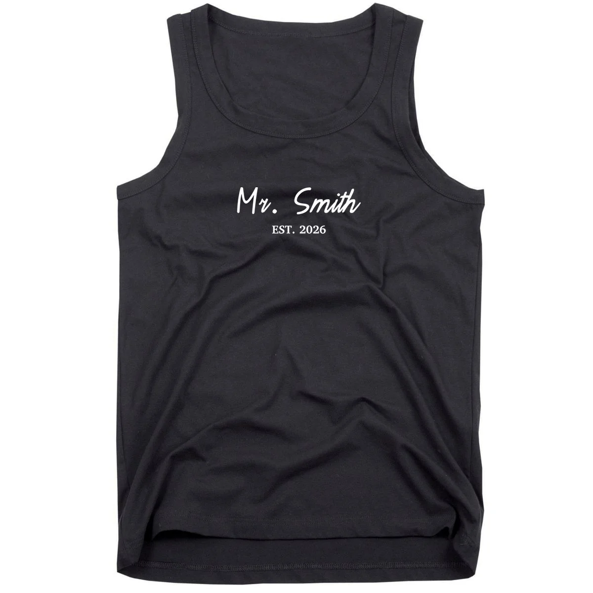 Mrs Custom Text Tank Top - Front