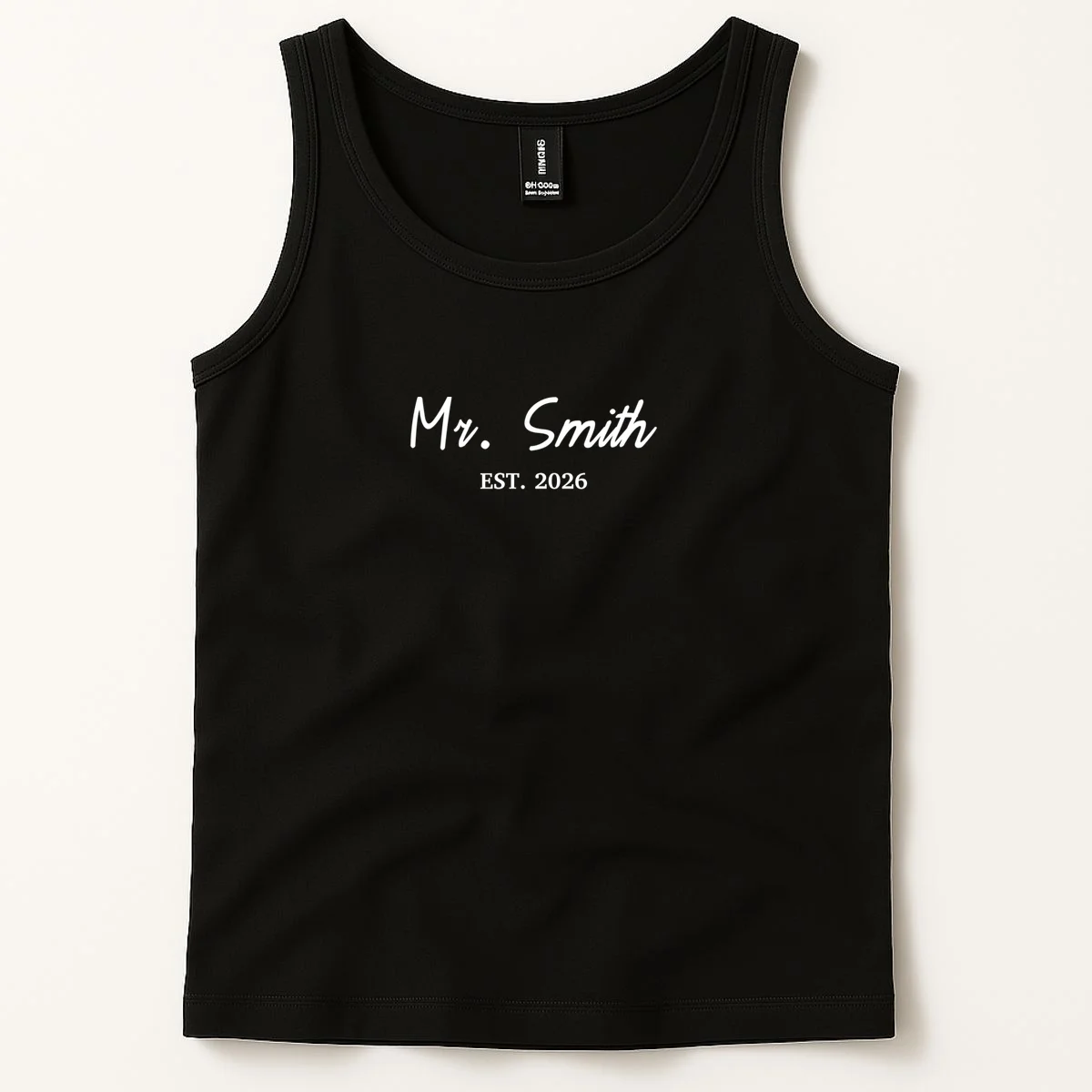 Mrs Custom Text Tank Top - Front 1