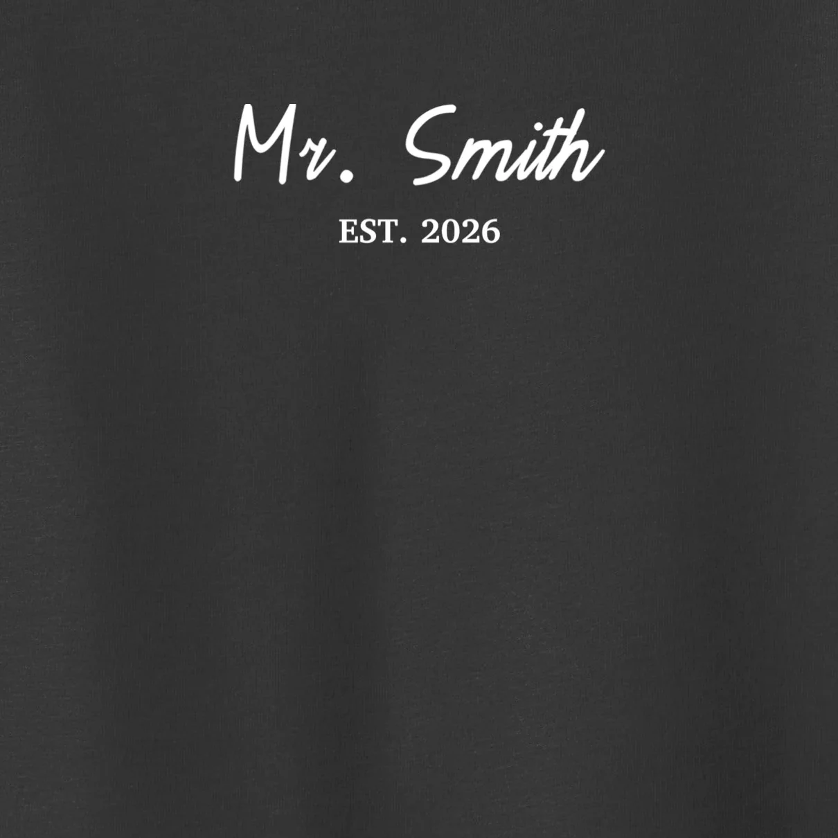 Mrs Custom Text Toddler T-Shirt - Front - Close-up