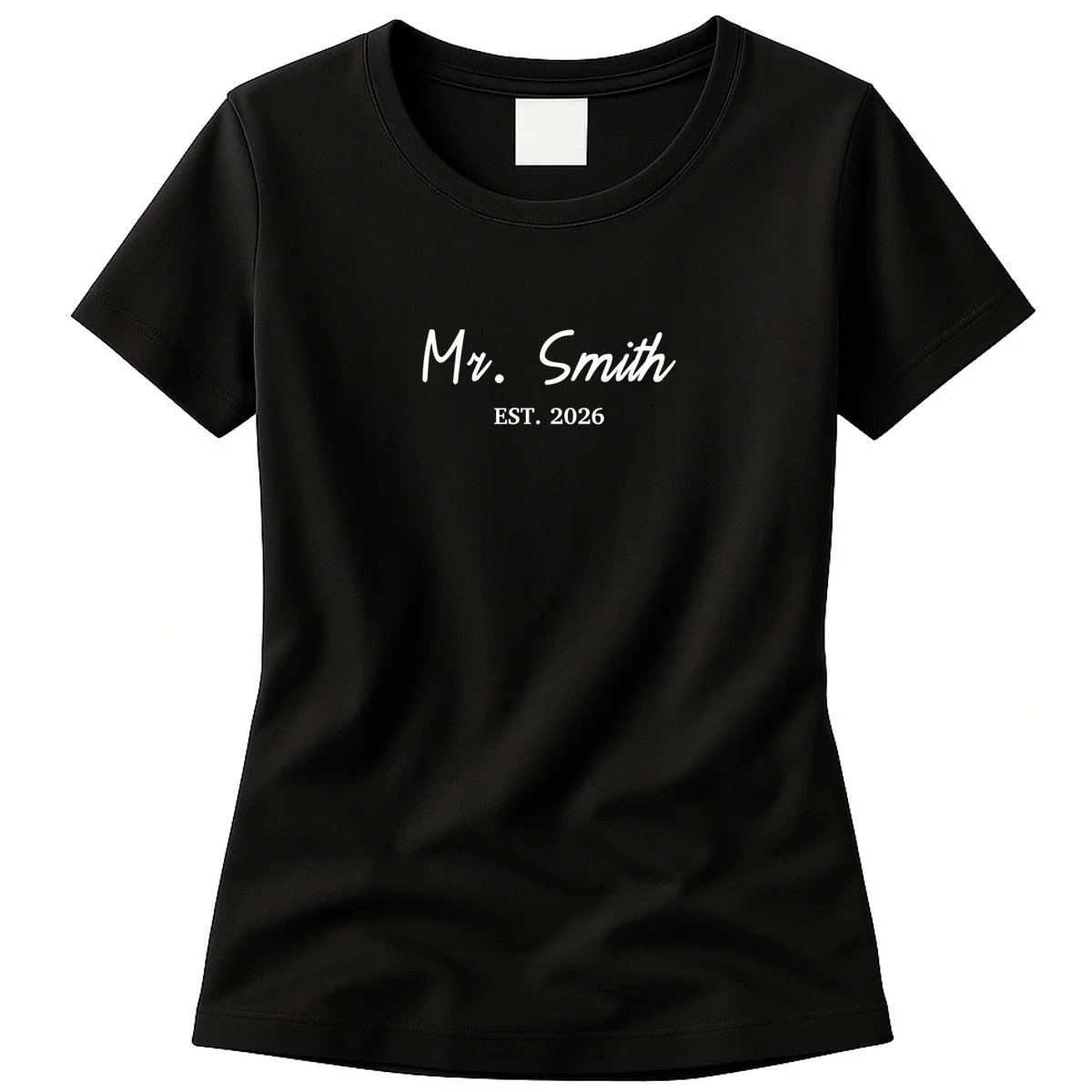 Mrs Custom Text Women's T-Shirt - Front