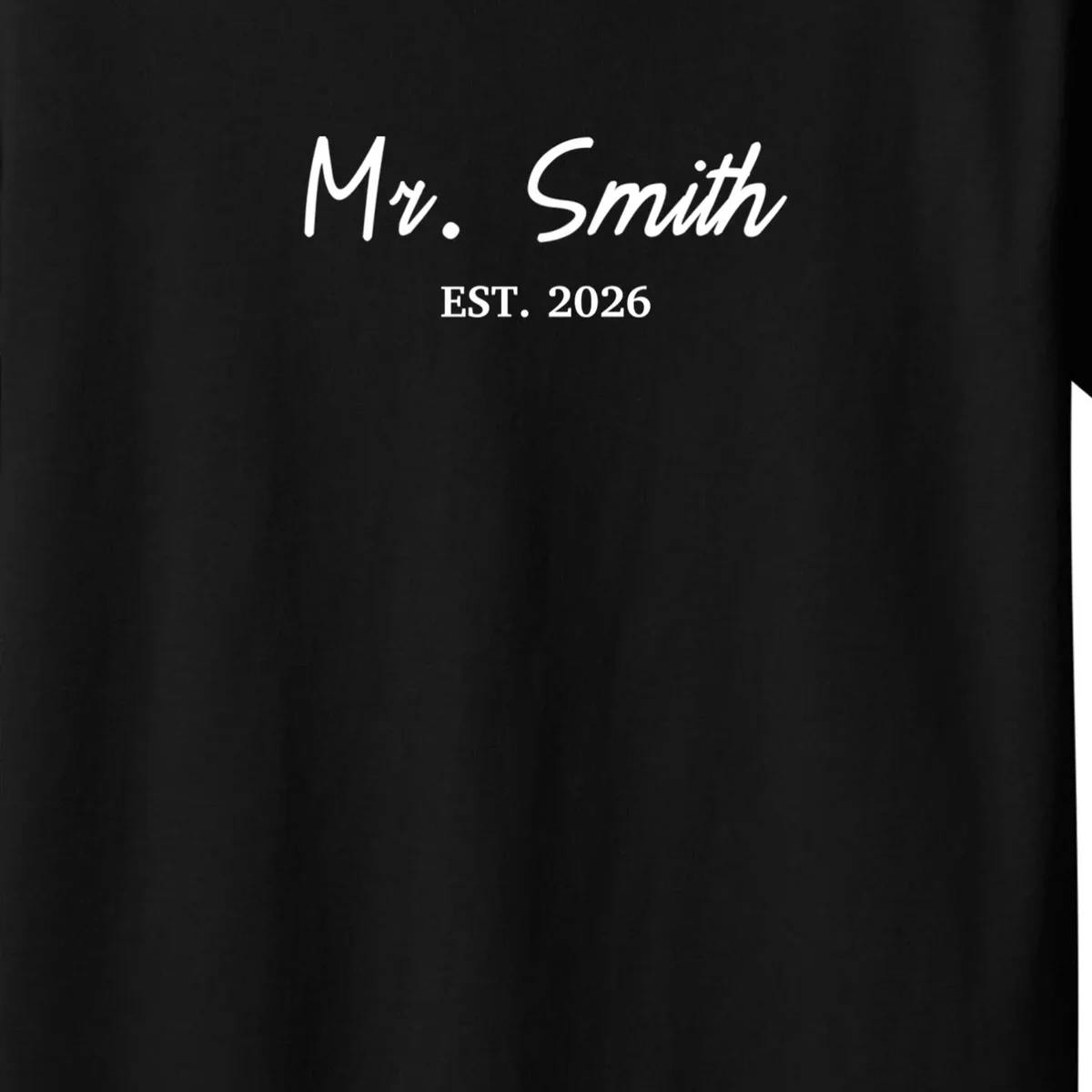 Mrs Custom Text Kids T-Shirt - Front - Close-up