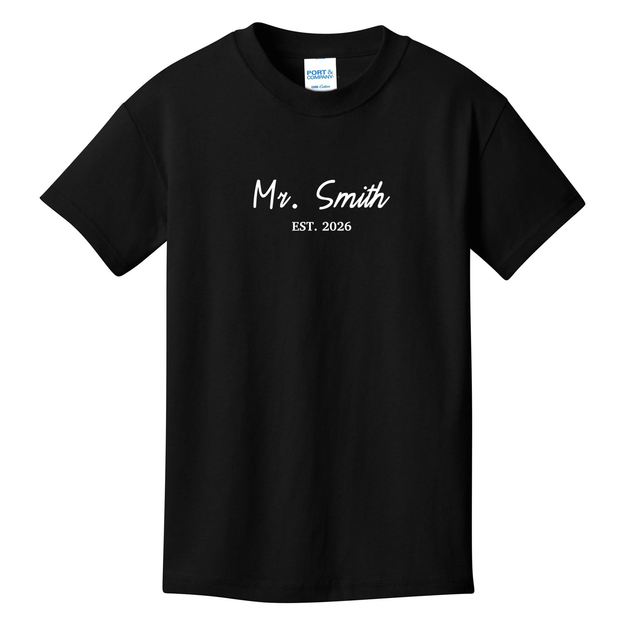 Mrs Custom Text Kids T-Shirt - Front