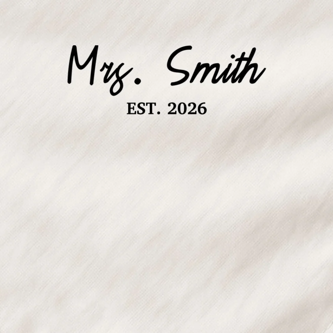 Mrs Custom Text Personalized Last Name Dog Bandana - Front - Close-up