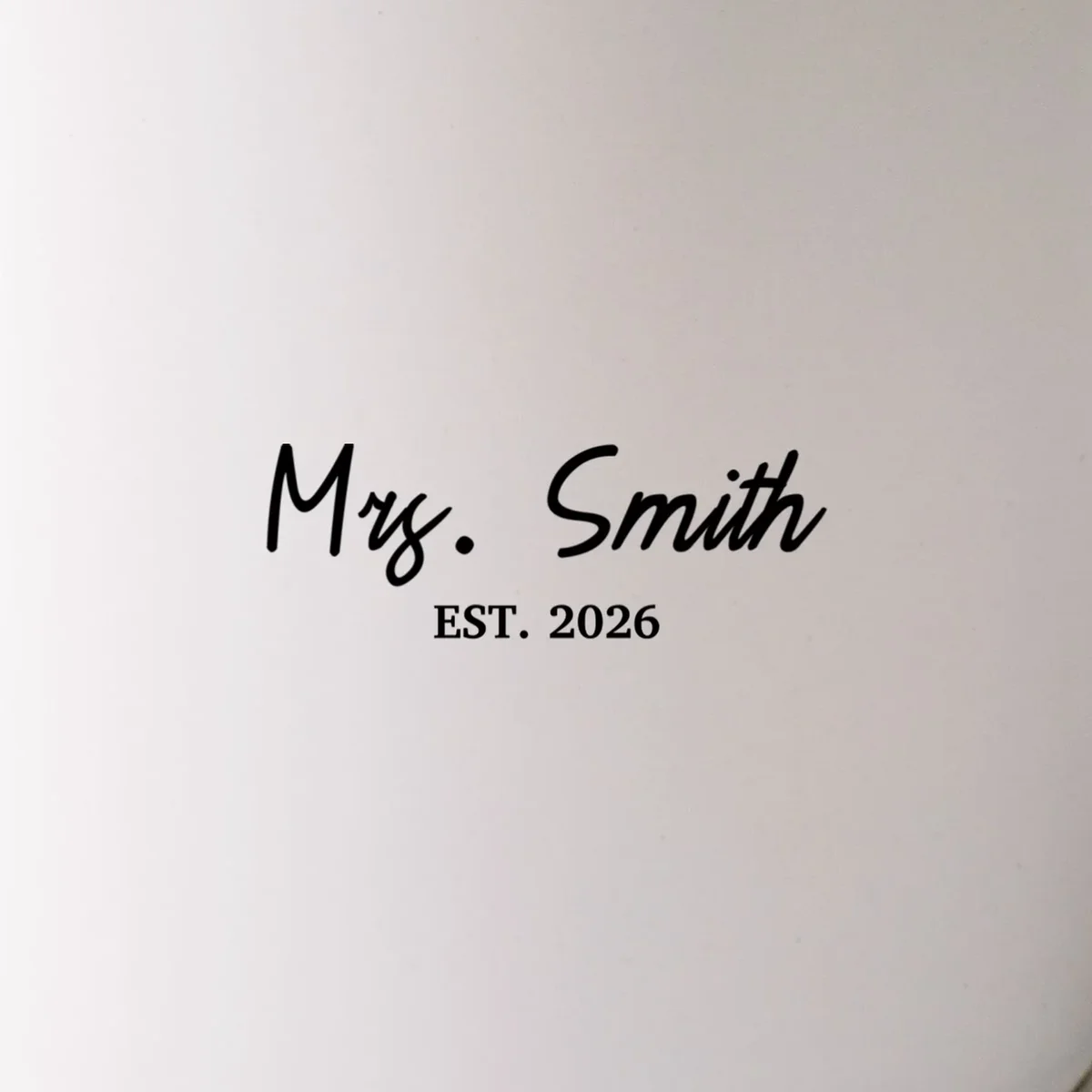 Mrs Custom Text Personalized Last Name Mug - Front - Close-up