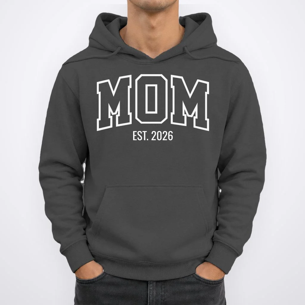 MOM Custom Year New Mom Gift Hoodie - Front 1