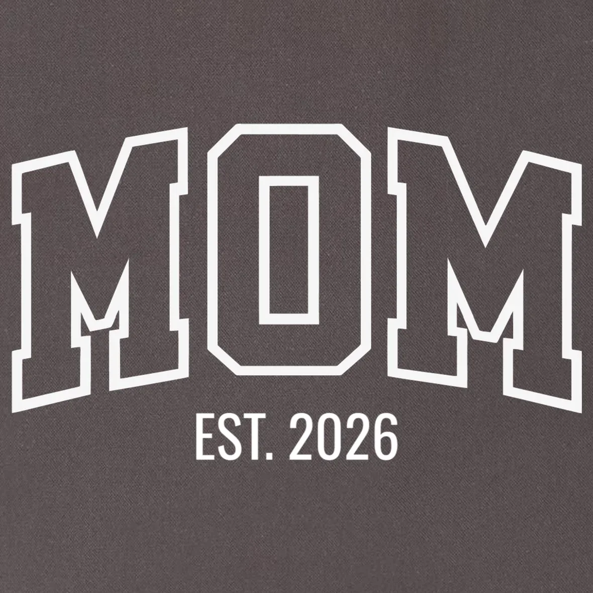 MOM Custom Year New Mom Gift Tote Bag - Front - Close-up