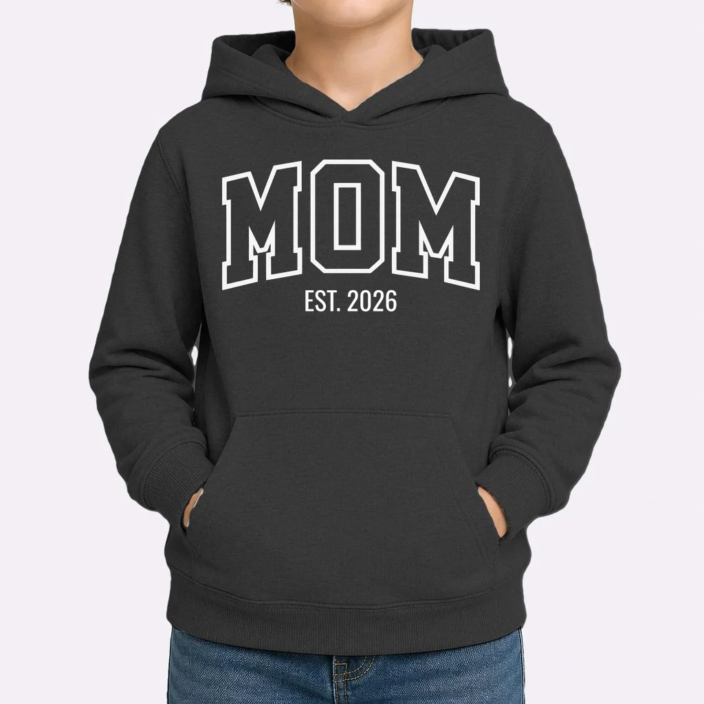 MOM Custom Year New Mom Gift Kids Hoodie - Front 1