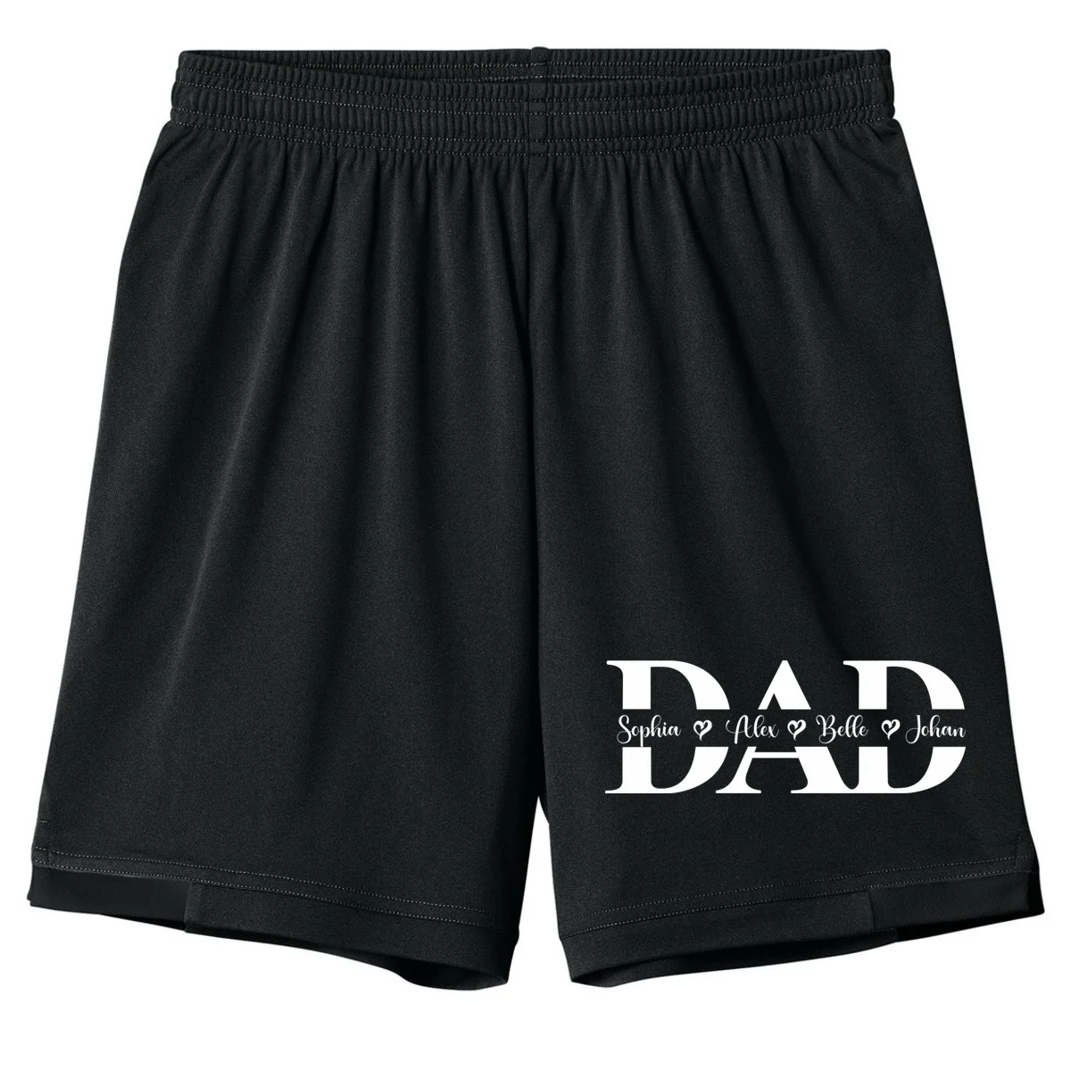 Mom Dad Name Custom Gift - Personalized Family Names - Celebrate mom and dad with a family names gift Kids Shorts - Front