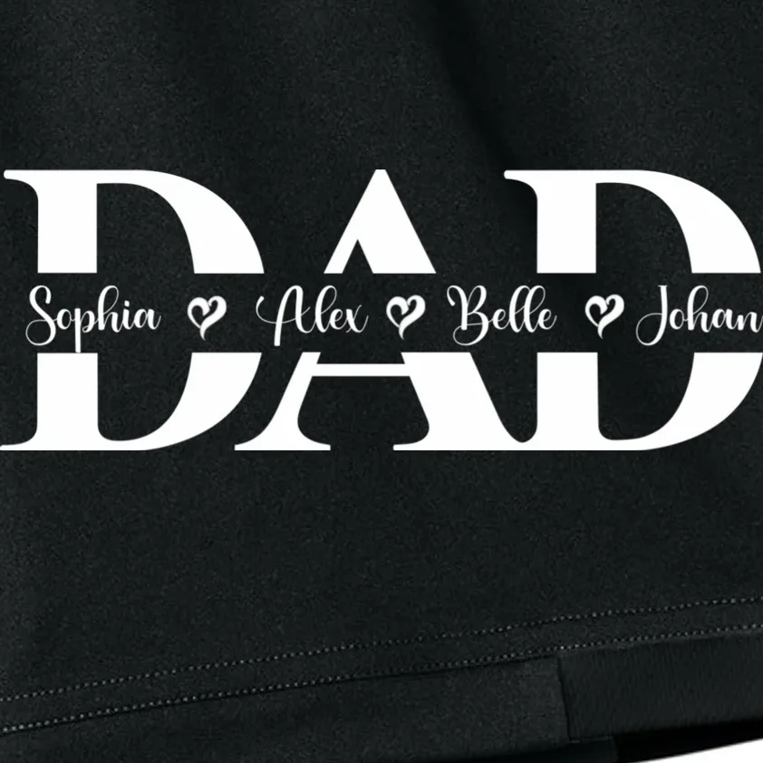Mom Dad Name Custom Gift - Personalized Family Names - Celebrate mom and dad with a family names gift Kids Shorts - Front - Close-up