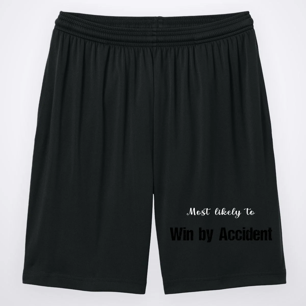 Most Likely To Bowling – Humorous Sports Typography Men's Shorts - Front