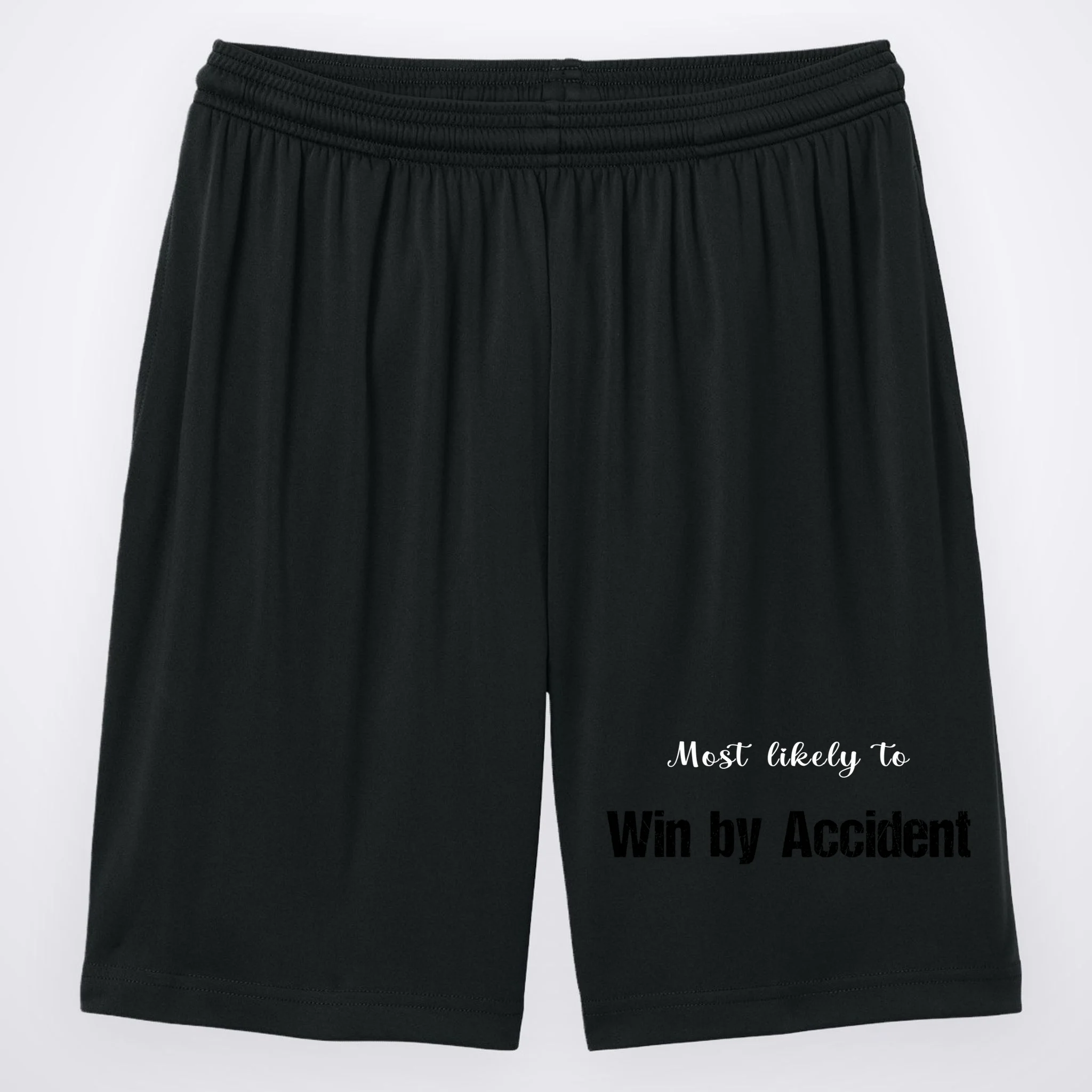Most Likely To Bowling – Humorous Sports Typography Men's Shorts - Front