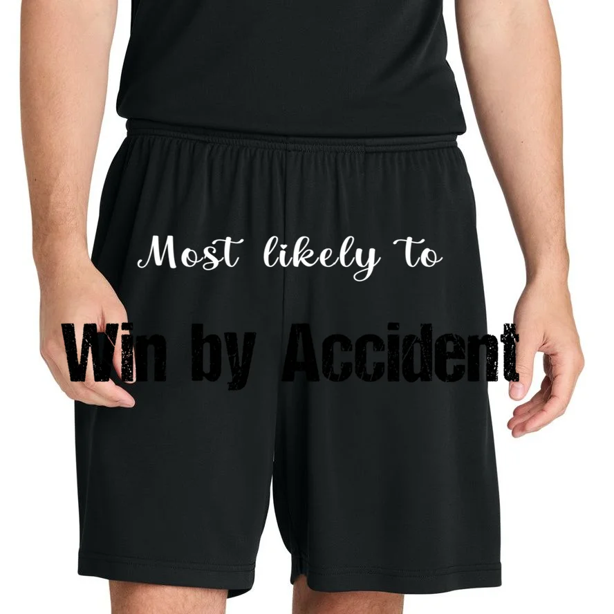 Most Likely To Bowling – Humorous Sports Typography Men's Shorts - Front 1